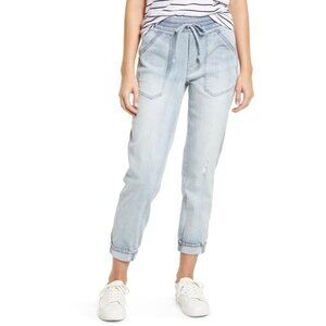 Wit & Wisdom 'Ab'-Solution Leisure Size 4 Light Wash Pull-On Denim Jean Joggers